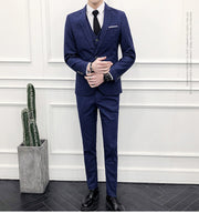 Blue Wedding groomsmen wedding suit men's suit