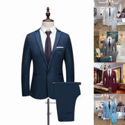 Blue Wedding blazer jeans slim suit