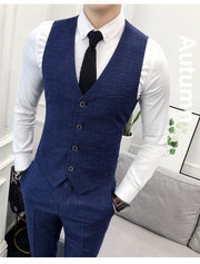 Blue Wedding groomsmen wedding suit men's suit