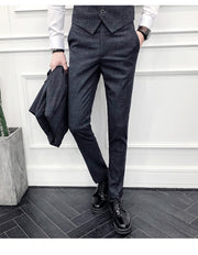 Black grey Wedding groomsmen wedding suit men's suit