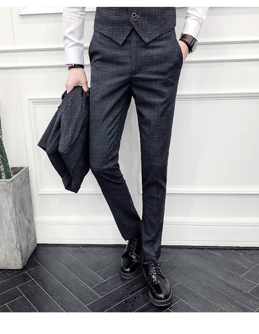 Black grey Wedding groomsmen wedding suit men's suit