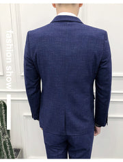 Blue Wedding groomsmen wedding suit men's suit