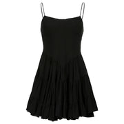 Girls Halter Black Suspenders Puffy Dress