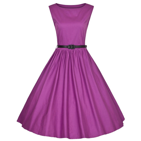 Large Size Short Sleeve Retro Classic Black Dress Annual Party Little