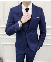 Blue Wedding groomsmen wedding suit men's suit