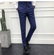 Blue Wedding groomsmen wedding suit men's suit