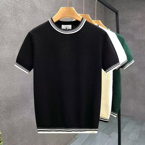 Men's Slim Fit Stretch Crew Neck T-shirt